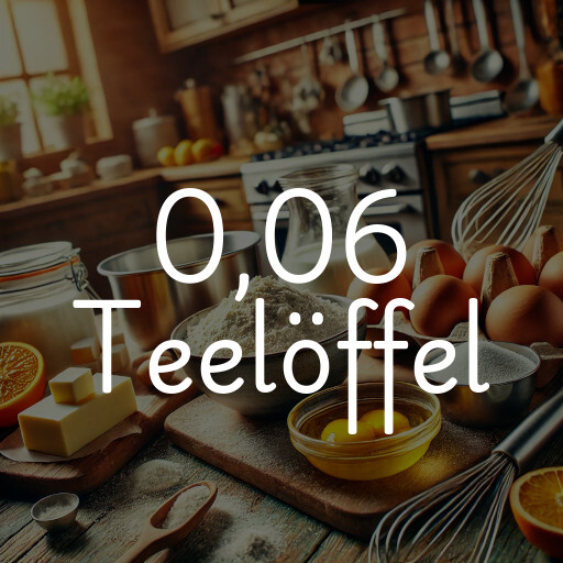 0,06 Teelöffel