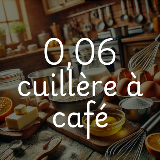 0,06 cuillère à café