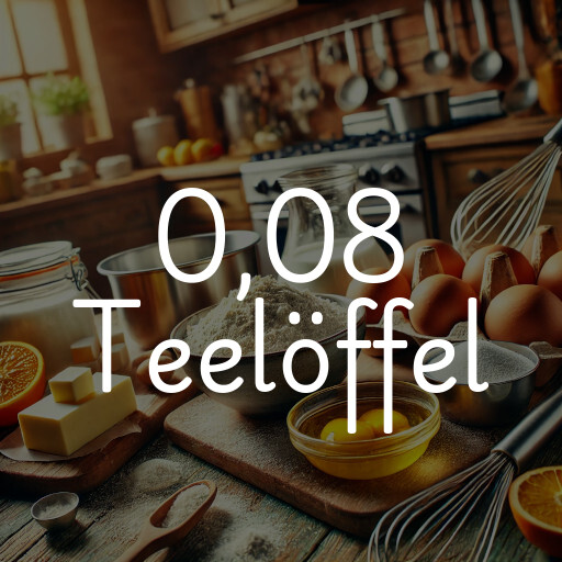 0,08 Teelöffel