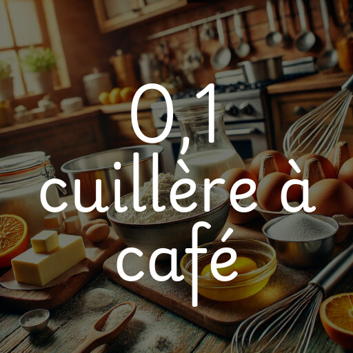 0,1 cuillère à café