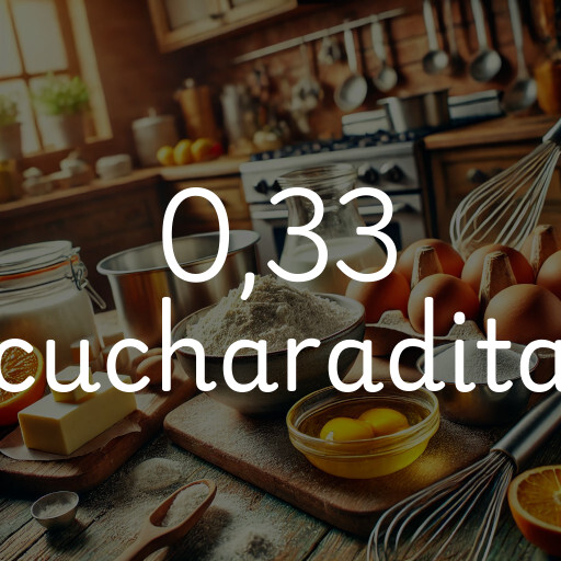 0,33 cucharadita