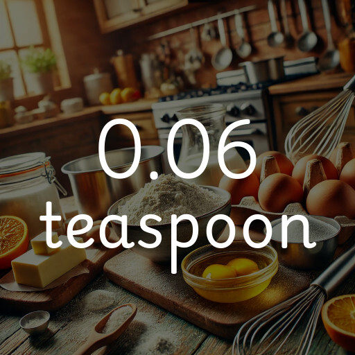 0.06 teaspoon