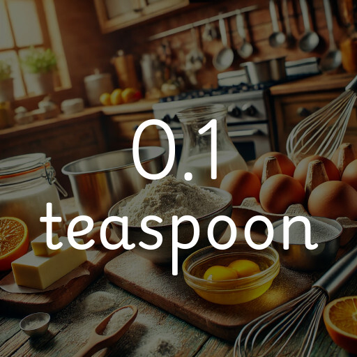 0.1 teaspoon