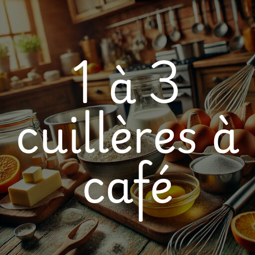 1 à 3 cuillères à café