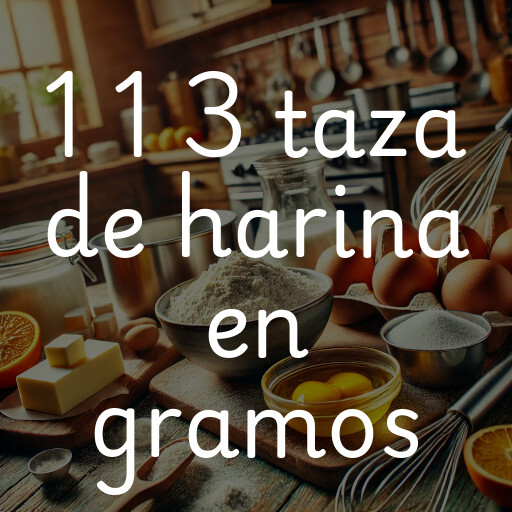 1 1 3 taza de harina en gramos