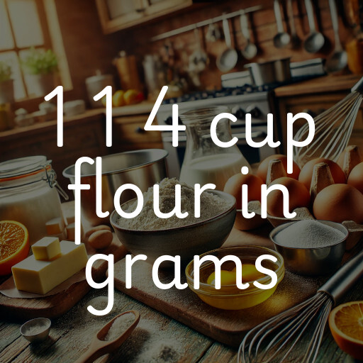 1 1 4 cup flour in grams