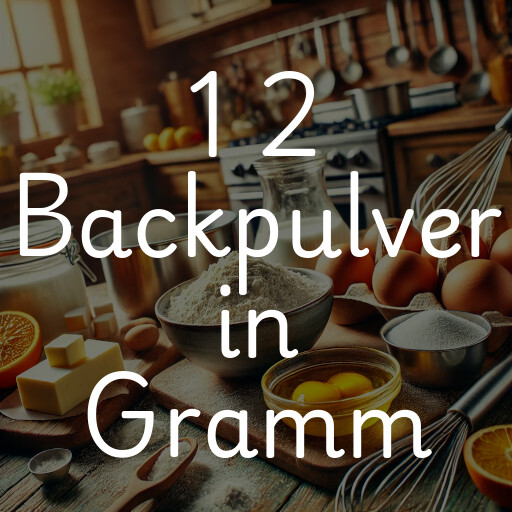 1 2 Backpulver in Gramm