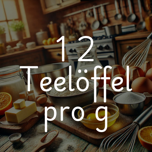 1 2 Teelöffel pro g