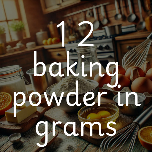 1 2 baking powder in grams