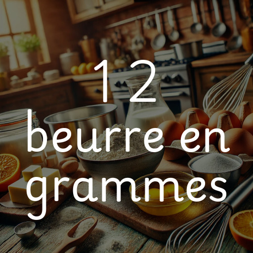 1 2 beurre en grammes