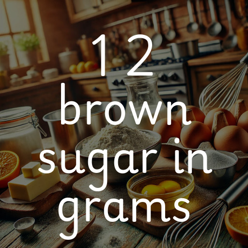 1 2 brown sugar in grams