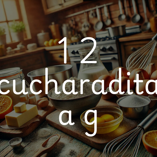 1 2 cucharadita a g