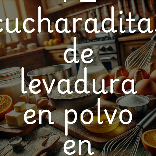 1 2 cucharaditas de levadura en polvo en gramos