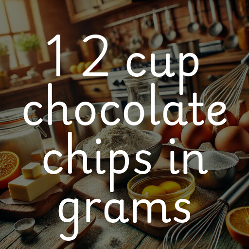 1 2 cup chocolate chips in grams