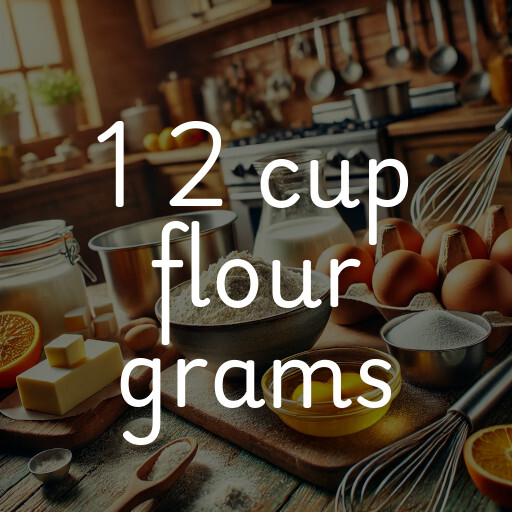 1 2 cup flour grams