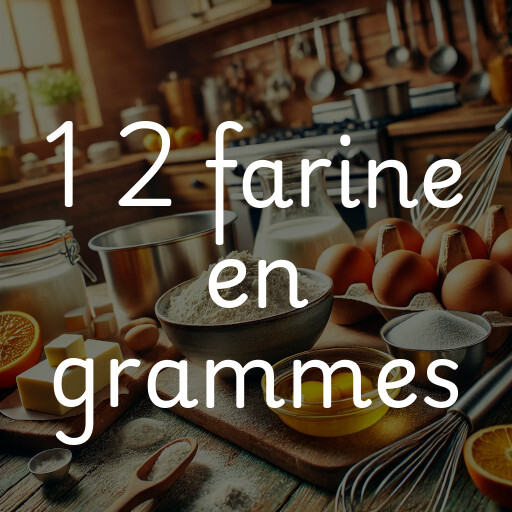 1 2 farine en grammes