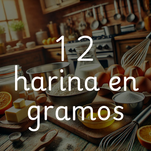 1 2 harina en gramos