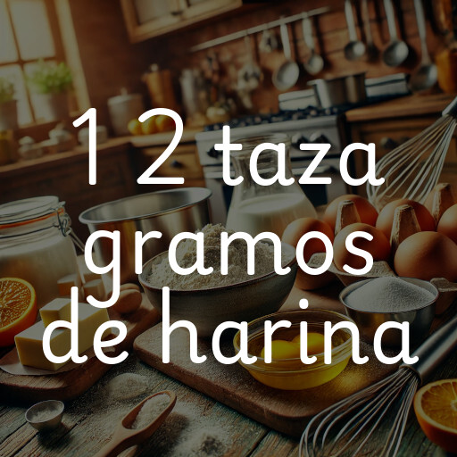 1 2 taza gramos de harina