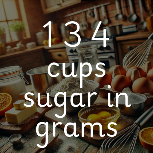 1 3 4 cups sugar in grams