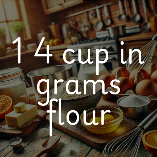 1 4 cup in grams flour