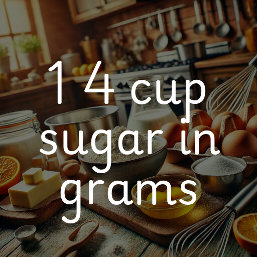 1 4 cup sugar in grams