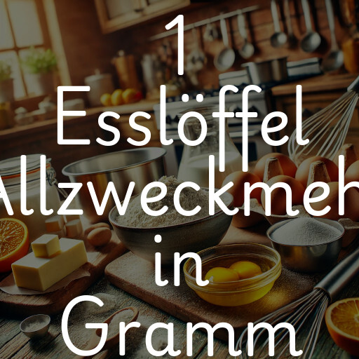 1 Esslöffel Allzweckmehl in Gramm