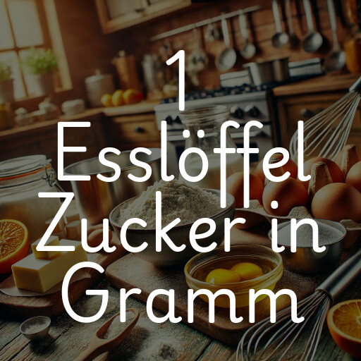 1 Esslöffel Zucker in Gramm