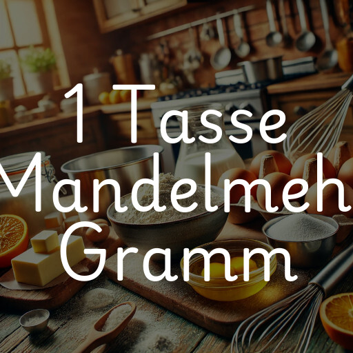 1 Tasse Mandelmehl Gramm