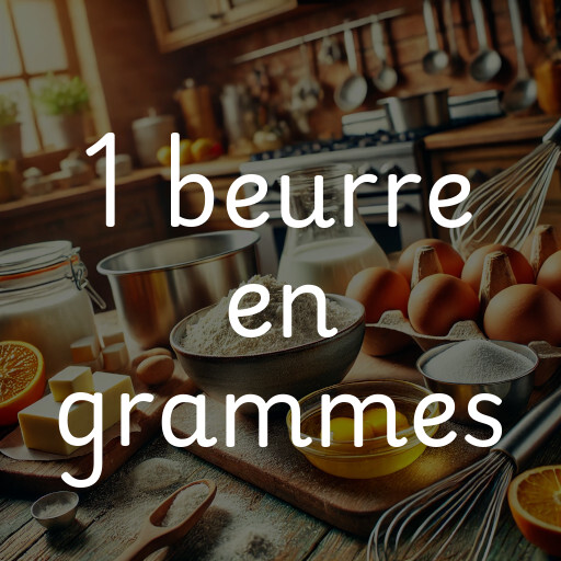 1 beurre en grammes