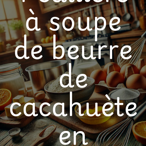 1 cuillère à soupe de beurre de cacahuète en grammes