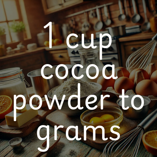 1 cup cocoa powder to grams