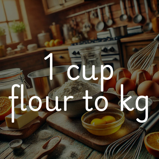 1 cup flour to kg