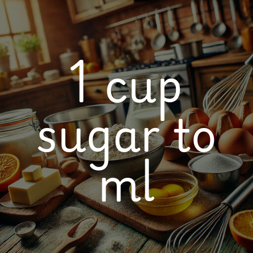 1 cup sugar to ml