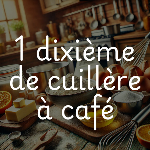 1 dixième de cuillère à café