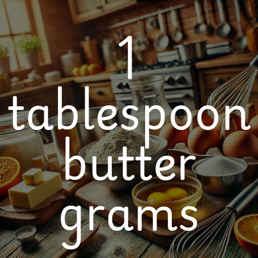 1 tablespoon butter grams