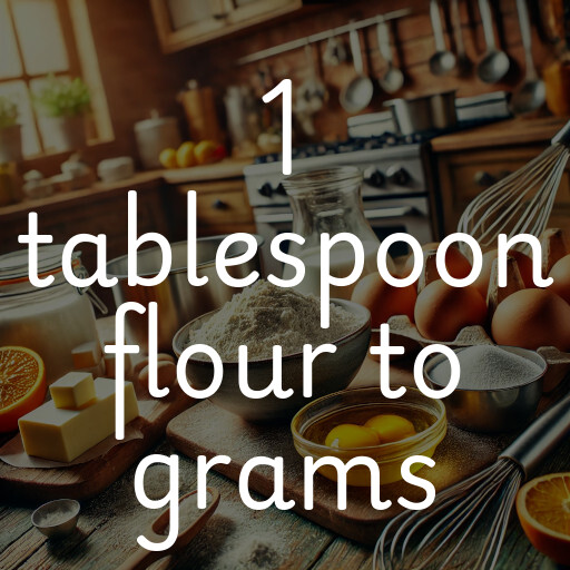 1 tablespoon flour to grams