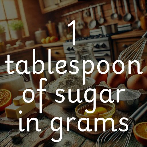 1 tablespoon of sugar in grams