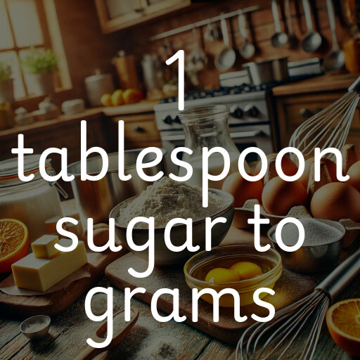 1 tablespoon sugar to grams