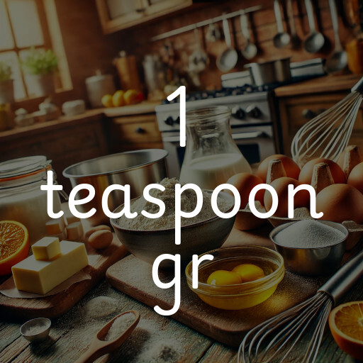 1 teaspoon gr