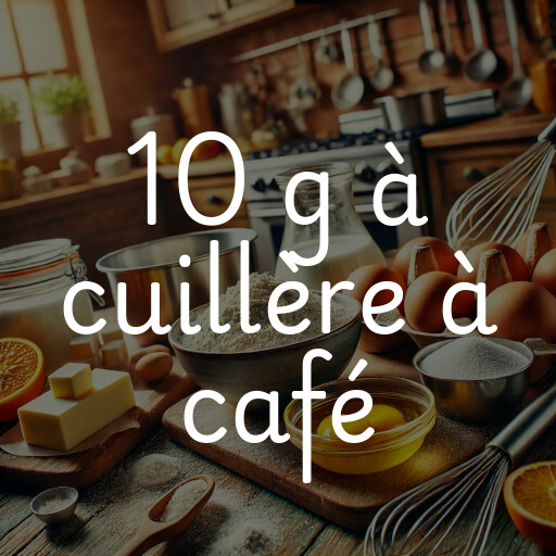 10 g à cuillère à café