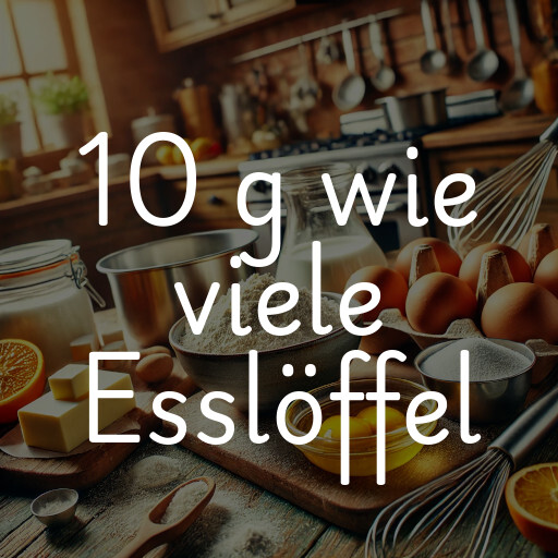 10 g wie viele Esslöffel