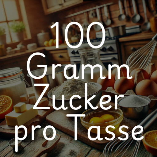 100 Gramm Zucker pro Tasse