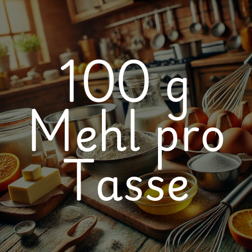 100 g Mehl pro Tasse