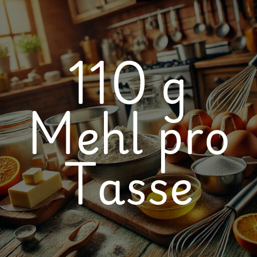 110 g Mehl pro Tasse