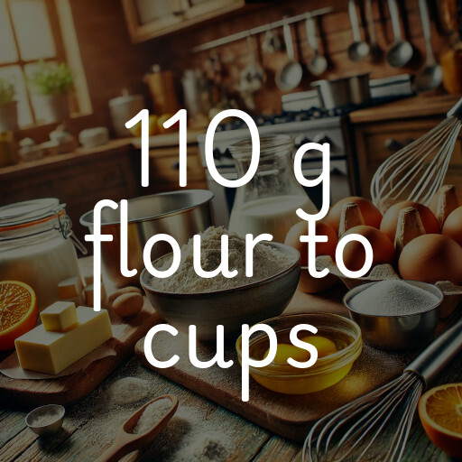 110 g flour to cups