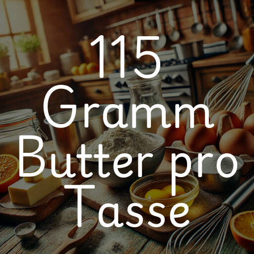 115 Gramm Butter pro Tasse