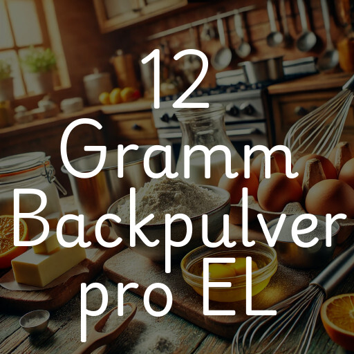 12 Gramm Backpulver pro EL