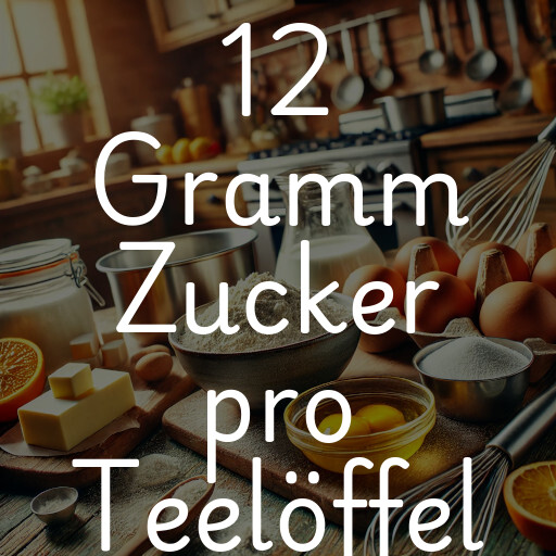 12 Gramm Zucker pro Teelöffel