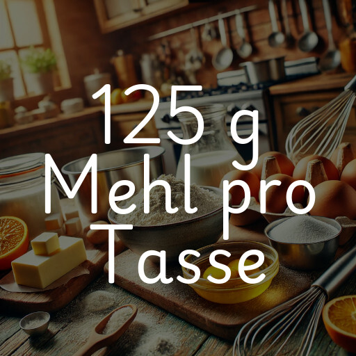 125 g Mehl pro Tasse