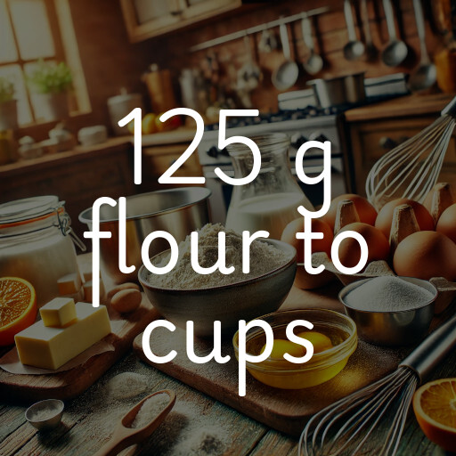 125 g flour to cups